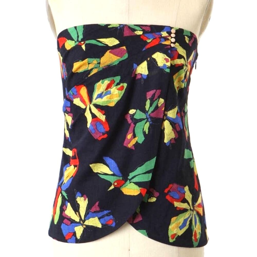 Anthropologie Multicolor Strapless Top